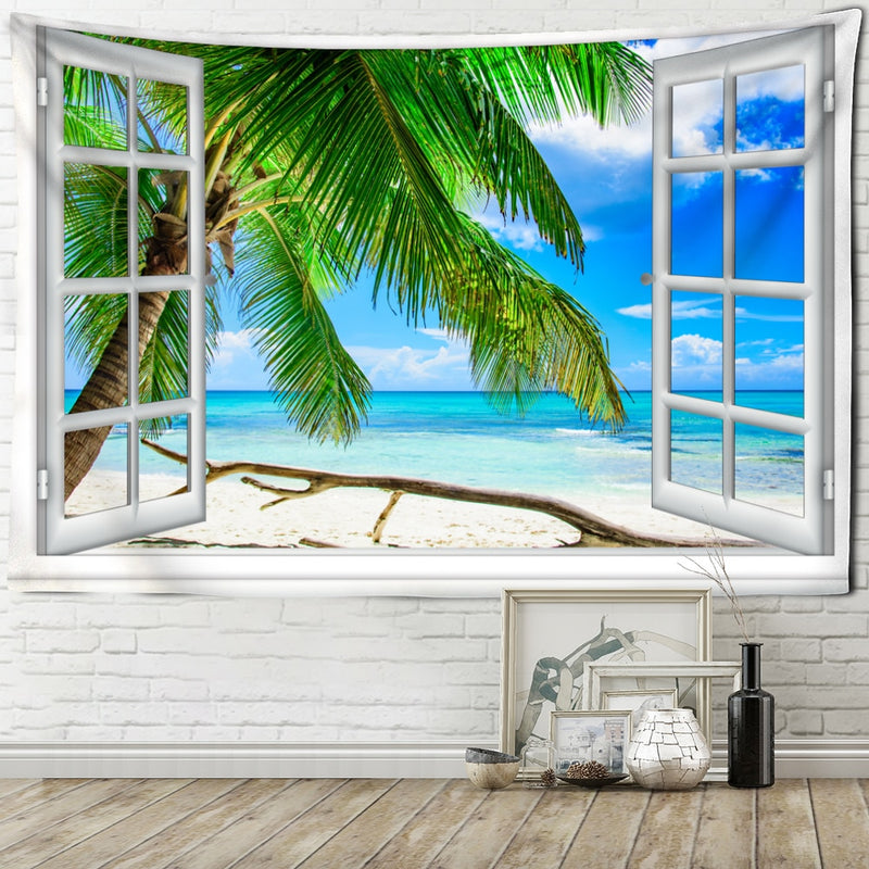 Window Views Scenic Wall Hanging Decorations