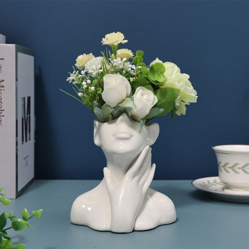 Ceramic Face Vases