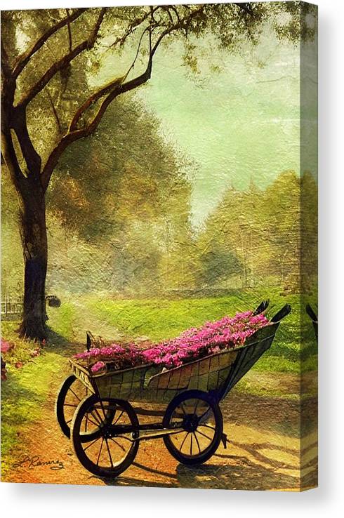 Flowers in the Road - Artwork by Laura Ramirez