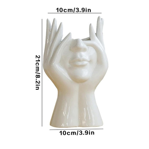Ceramic Face Vases