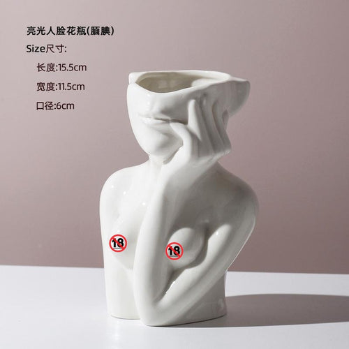 Ceramic Face Vases