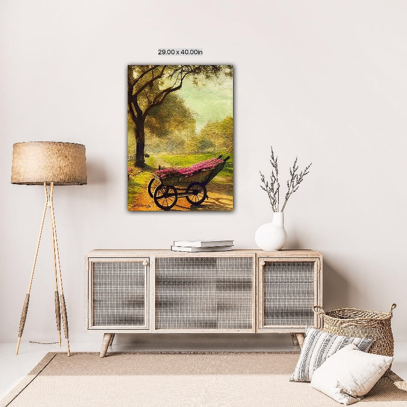 Flowers in the Road - Artwork by Laura Ramirez