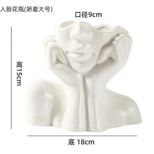 Ceramic Face Vases