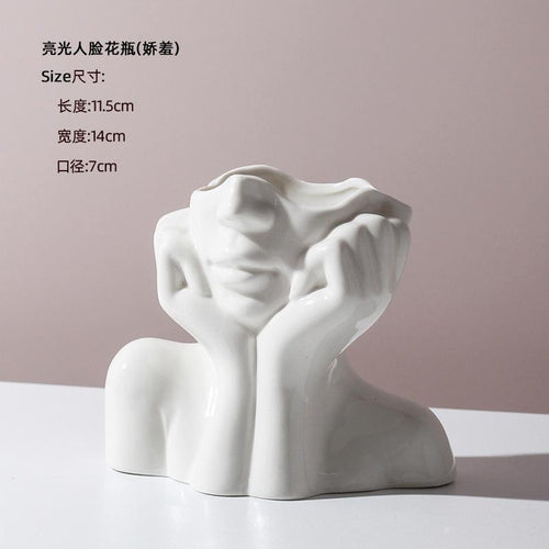 Ceramic Face Vases