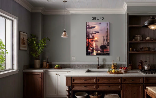 Misty Harbor - Artwork by Laura Ramirez