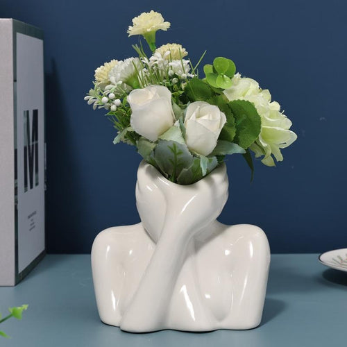 Ceramic Face Vases