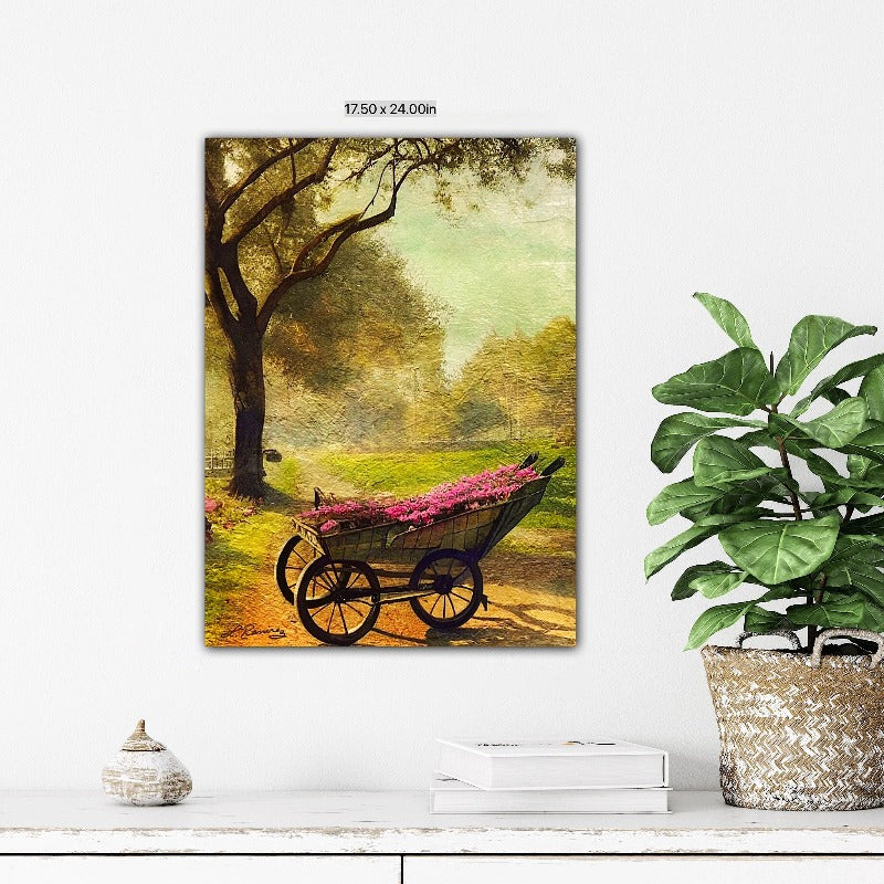 Flowers in the Road - Artwork by Laura Ramirez