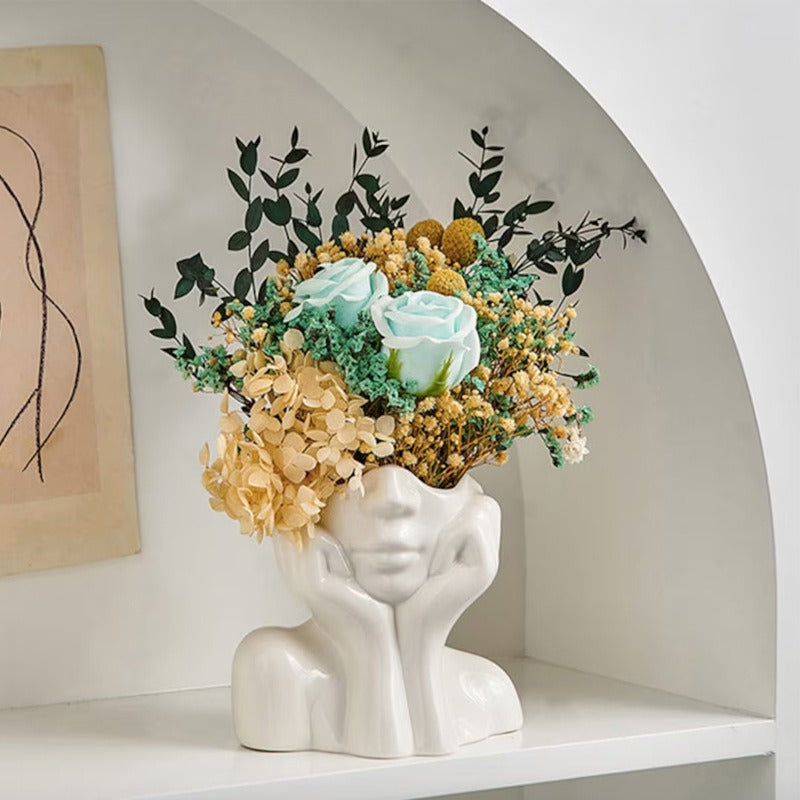 Ceramic Face Vases