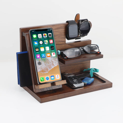Pine Wood Desk Organizer