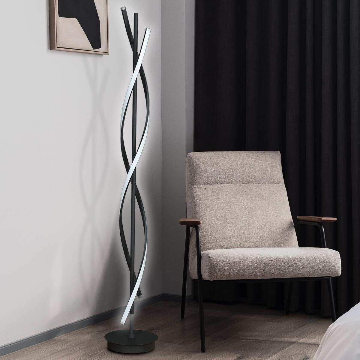 Vertical Spiral LED Floor Lamp