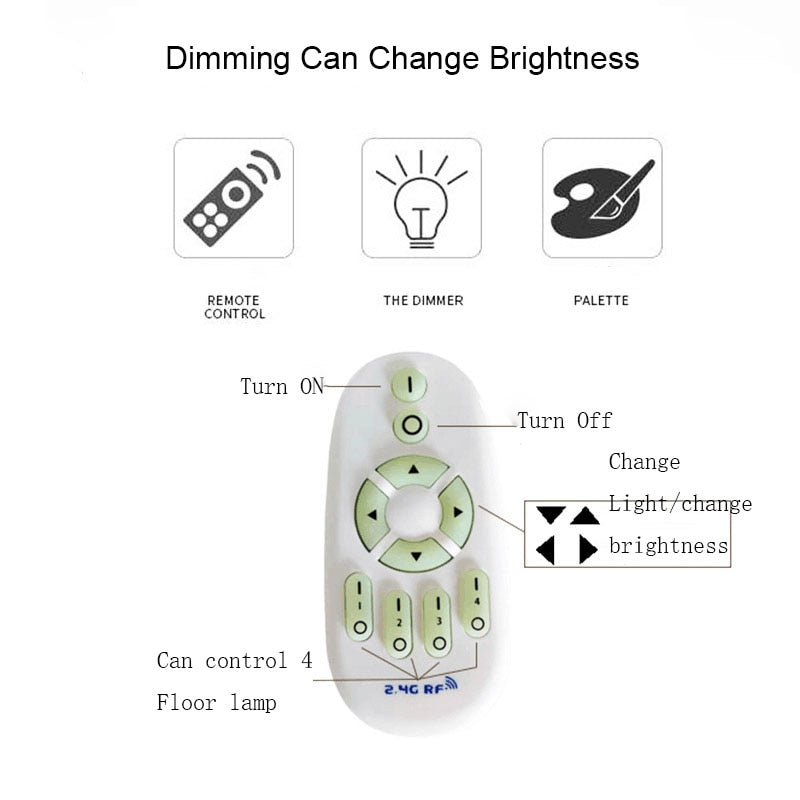 Vertical Spiral LED Floor Lamp