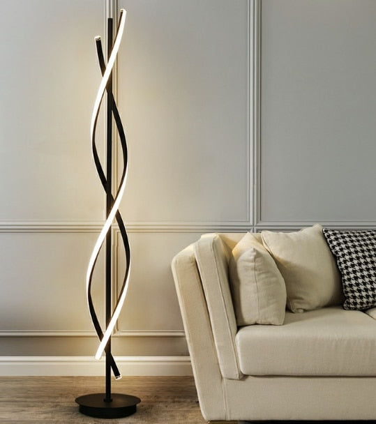 Vertical Spiral LED Floor Lamp