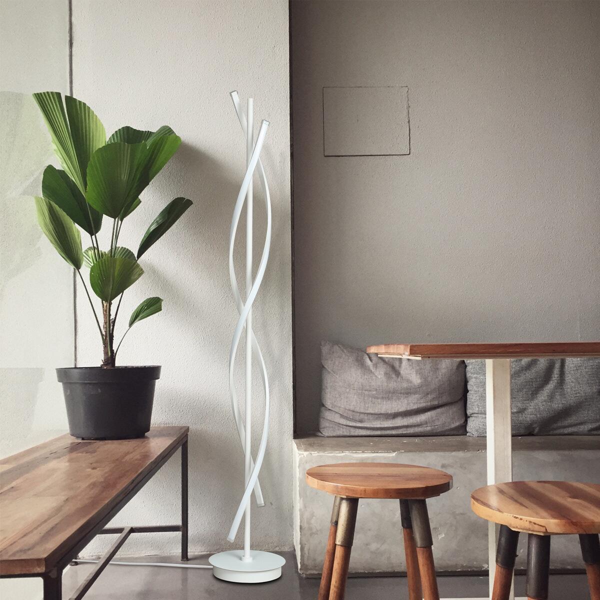 Vertical Spiral LED Floor Lamp
