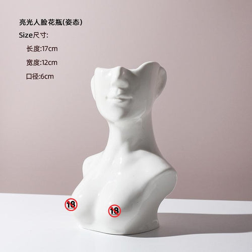 Ceramic Face Vases