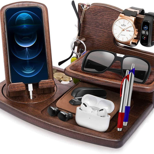 Pine Wood Desk Organizer