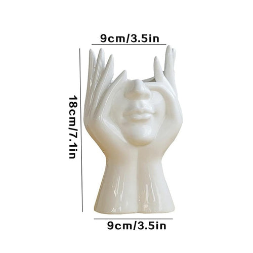 Ceramic Face Vases