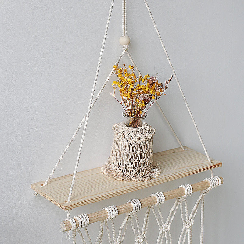 Hanging Wooden Shelves