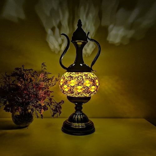 Mediterranean Style Art Deco Turkish Mosaic Table Lamp