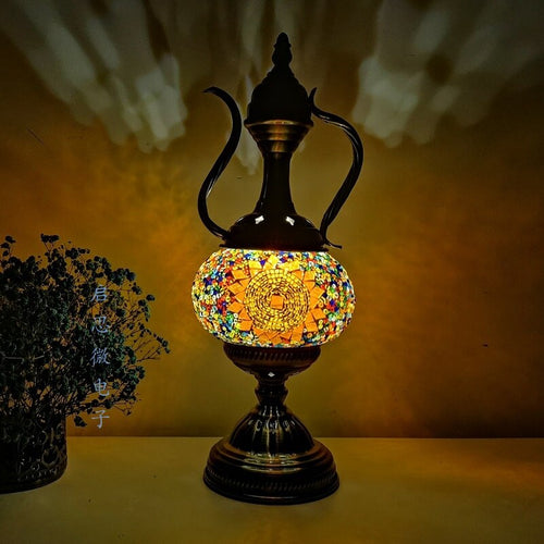 Mediterranean Style Art Deco Turkish Mosaic Table Lamp