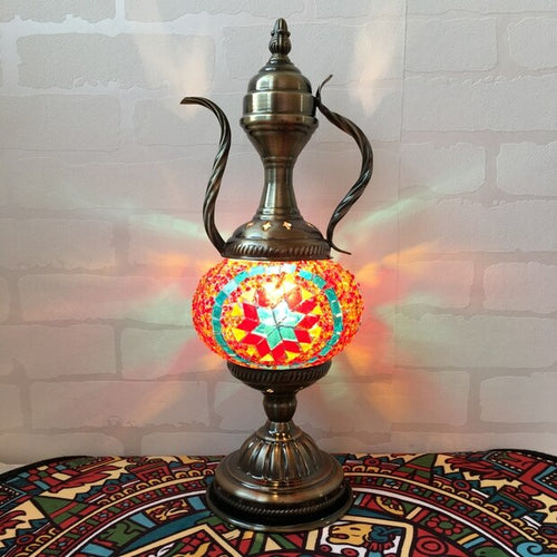 Mediterranean Style Art Deco Turkish Mosaic Table Lamp
