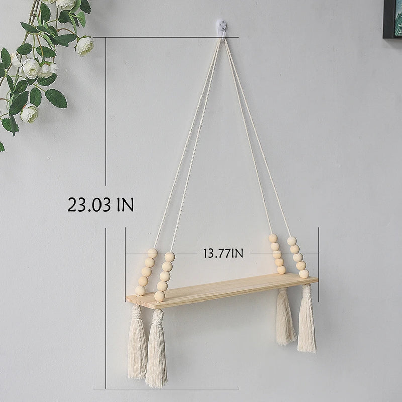 Hanging Wooden Shelves