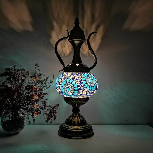 Mediterranean Style Art Deco Turkish Mosaic Table Lamp