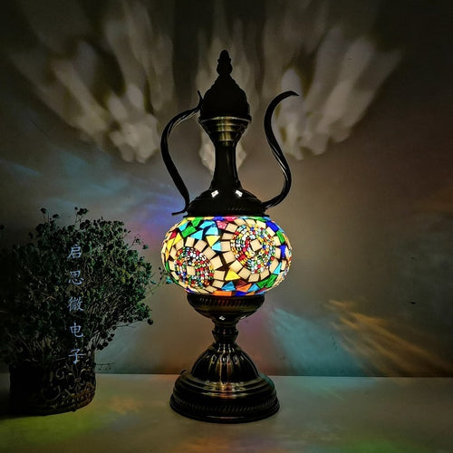 Mediterranean Style Art Deco Turkish Mosaic Table Lamp