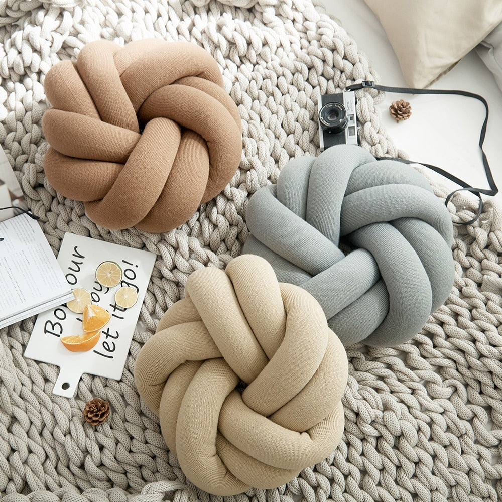 Knotted Cozy Sofa Cushions
