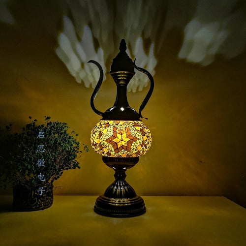 Mediterranean Style Art Deco Turkish Mosaic Table Lamp