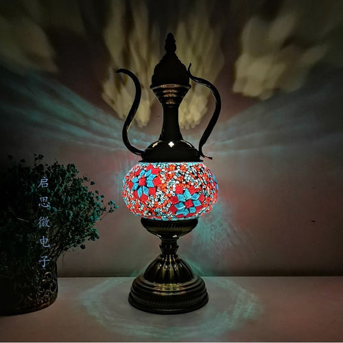 Mediterranean Style Art Deco Turkish Mosaic Table Lamp