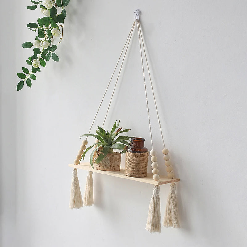 Hanging Wooden Shelves