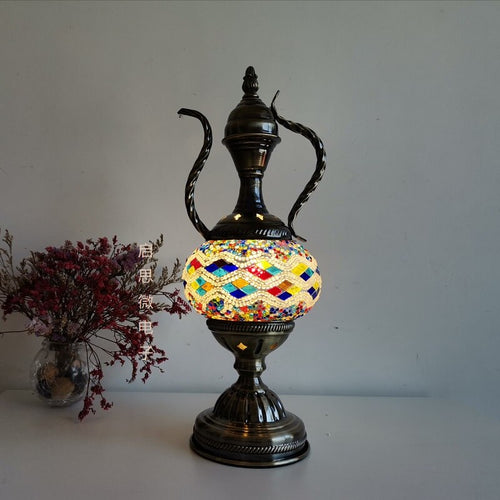Mediterranean Style Art Deco Turkish Mosaic Table Lamp