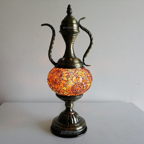 Mediterranean Style Art Deco Turkish Mosaic Table Lamp