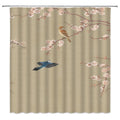 Chinese Landscape and Floral Art Shower Curtains
