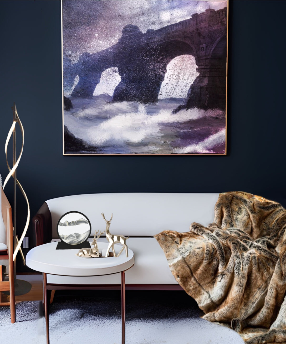 Obscured Bridge Painting