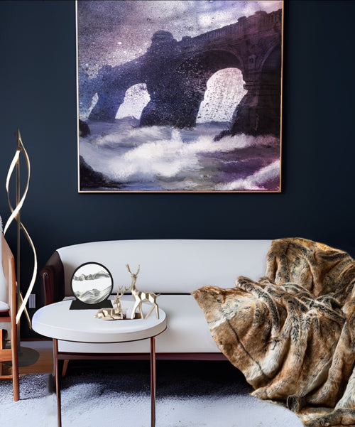 Obscured Bridge Painting