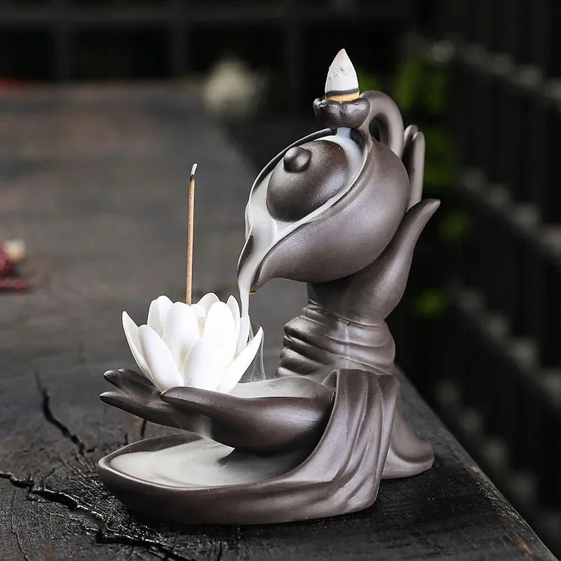 Zen Lotus Incense Burner