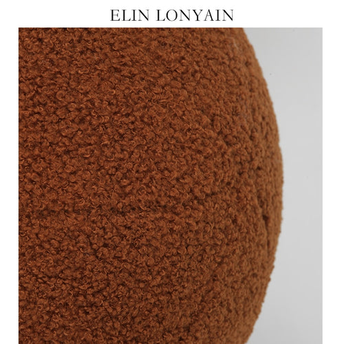 Round Wool Contemporary Couch Cushions