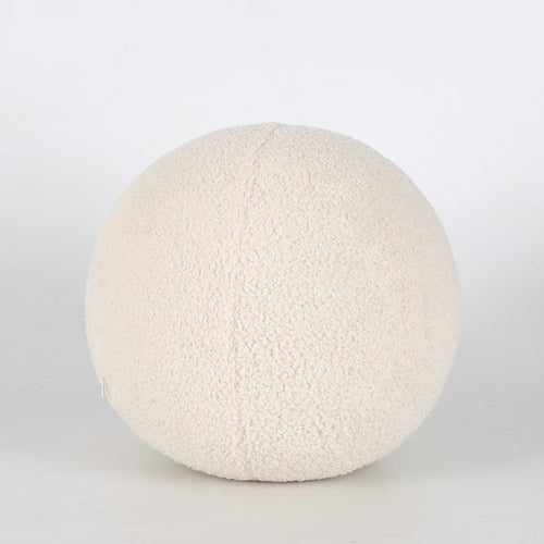 Round Wool Contemporary Couch Cushions