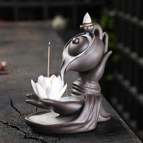 Zen Lotus Incense Burner
