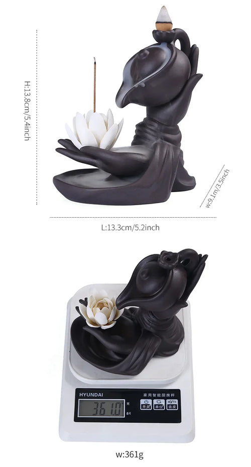 Zen Lotus Incense Burner