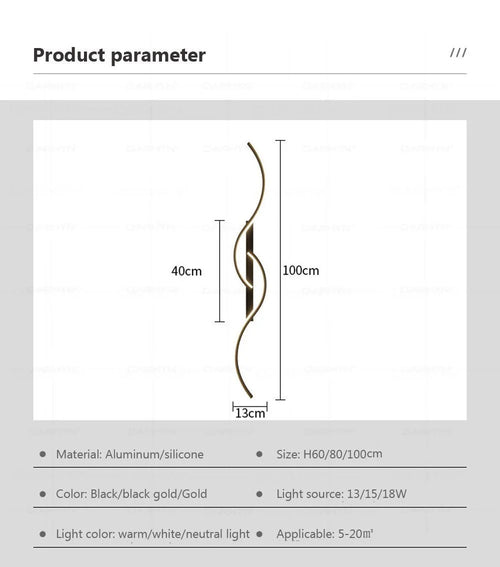 Minimalist LED Wall Lamp