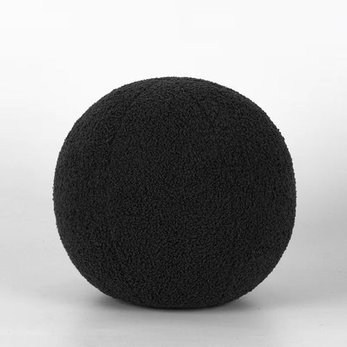 Round Wool Contemporary Couch Cushions