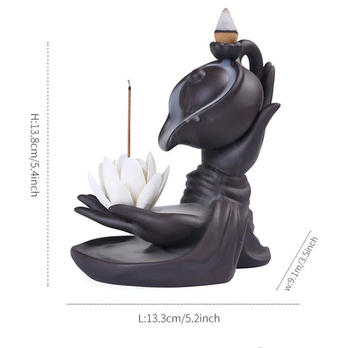 Zen Lotus Incense Burner