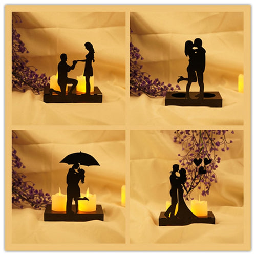 Romantic Couple Candle Holders