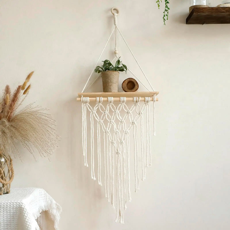 Hanging Wooden Shelves