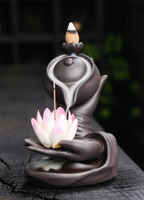 Zen Lotus Incense Burner