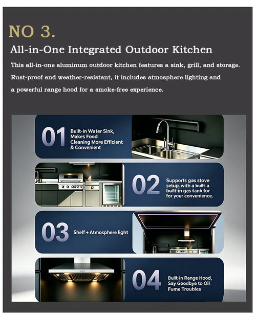 Rust Resistant Complete Outdoor Kitchen