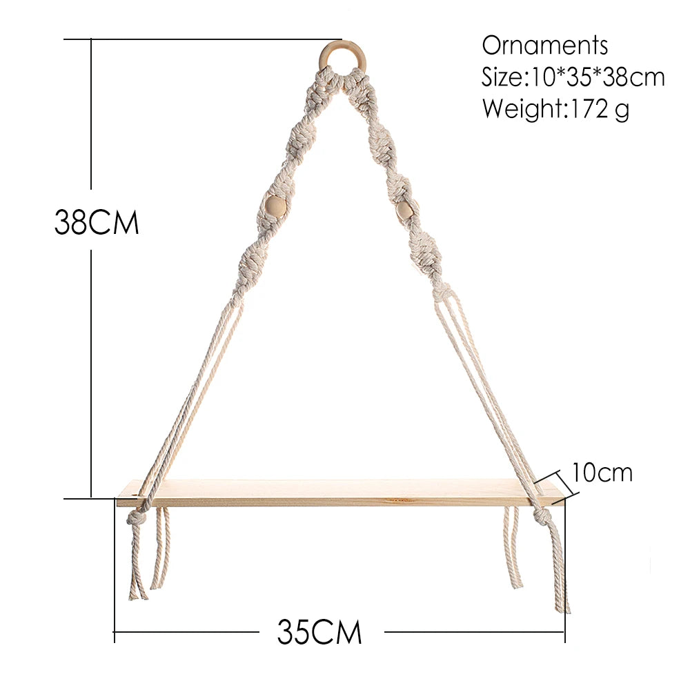 Hanging Wooden Shelves