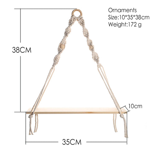 Hanging Wooden Shelves